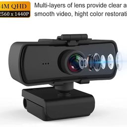 fnx Webcam 2K HD Streaming Camera with Microphone with Privacy Shutter, for PC Video Conferencing/Calling/Gaming/Laptop/Desktop Mac image 5