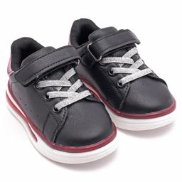 Cute Walk by Babyhug Velcro Sneakers - Black-image-66