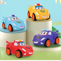 Domenico Mini Cartoon Transformer Pull Back Convertible From Car to Robot - Colour May Vary, Pack Of 2-17