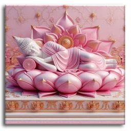 Olive Tree Wooden Wall Art Attractive Set of 1 Canvas Painting for Home, Bedroom & Living Room|Engineered Wood Frame|Modern Stylish Hanging Wall Art Painting for Wall Decoration - Dark Pink-18