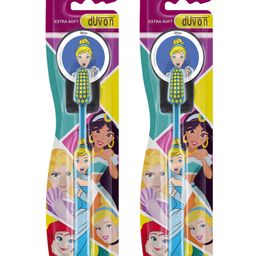 DUVON Kids Toothbrush | Disney Princess Cinderella | Extra Soft Bristles with Special Character Holder | Manual Toothbrush for Kids 3+ Years (Pack of 2)-picture-21