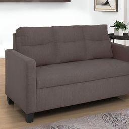 Duroflex Ease Brown 3 Seater Fabric Sofa-image-86