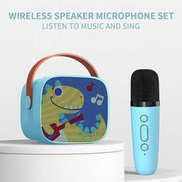 NEGOCIO Sing-Along Fun: Kids' Karaoke Machine with Wireless Microphone and Bluetooth Speaker - COLOR & PRINT MAY VARY image 2