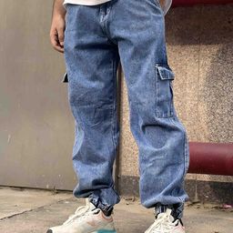 styzon Men Loose Relaxed Fit Low Distress Heavy Fade Jeans-image-86