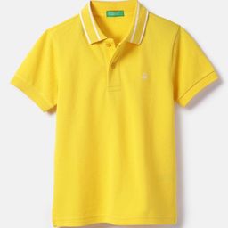 United Colors of Benetton Boys Solid Polo Collar Cotton T-shirt-picture-13