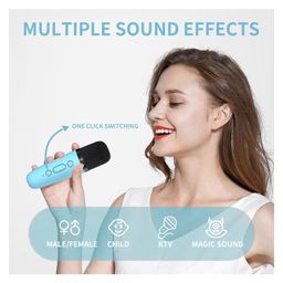 NEGOCIO Sing-Along Fun: Kids' Karaoke Machine with Wireless Microphone and Bluetooth Speaker - COLOR & PRINT MAY VARY image 4