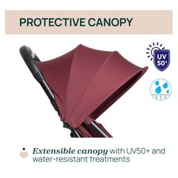 Chicco Urbino Ruby Stroller With Smart Folding & Protective Canopy - Maroon image 4