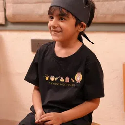 Funny Bones Clothings Boys Graphic Printed Round Neck T-shirt-image-87