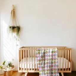 Biglilpeople White & Purple Mild Winter 400 GSM Single Bed Blanket-image-28