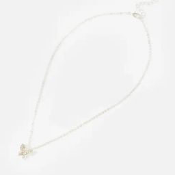 Accessorize London Butterfly Silver Alloy Casual Pendant Necklace-image-65