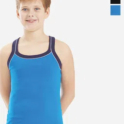 Bodycare Kids Boys Pack Of 2 Soft Breathable Cotton Rib Vests KGA2016NVRD-60-image-89