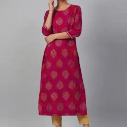Meeranshi Pink Printed Straight Kurta-picture-28