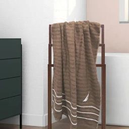 Nautica Oasis Beige Bamboo Cotton High Absorbency Bath Towel-image-23