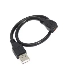 Techut 0.3 Metre Micro USB Male To Micro USB Female Cable Black for Morpho, Mantra, Startek-31