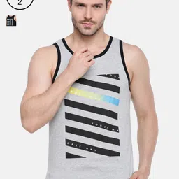 Force NXT Pack of 2 Printed Super Combed Cotton Tank Vests-picture-45