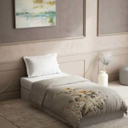 DDecor Floral Grey 150 TC Cotton Queen Quilt-image-38