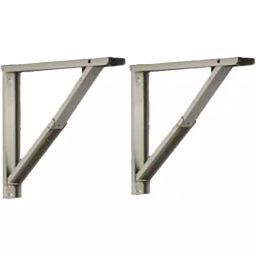 Implemental Heavy Duty Shelf Table Bracket 24 inch Alloy Steel Chrome (Pack of 2)-15