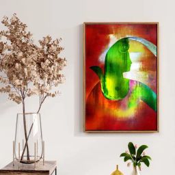 999Store Multicolor Canvas Lord Shiva With Maa Ganga Art Canvas Painting-28