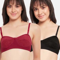 Clovia Multicolor Full Coverage Non-Wired Balconette Bra - Pack of 2-picture-43