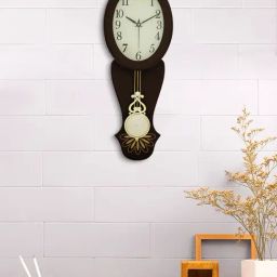CHRONIKLE Elegant Vertical Brown Wood Wall Clock-picture-34
