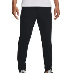 Under Armour Black Fitted Sports Trackpants-image-99