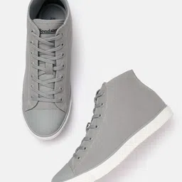 Roadster Men Round Toe Mid-Top Sneakers-picture-44