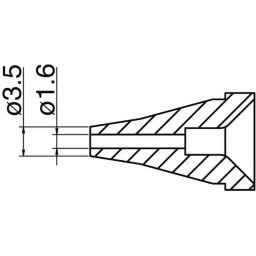 Hakko Soldering Iron Nozzle 1.6 mm For FR-400, N60-04 (10) (Set of 10)-38