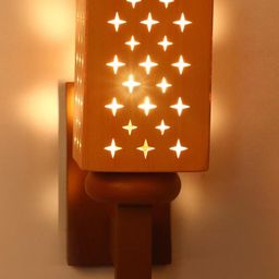 SOMIL Cream Glass Cylinder Printed Wall Lamps-image-41