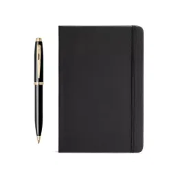 Sheaffer 100 A 9322 Black with Gold Trim Ball Pen with A5 Notebook, WP24206 image 4