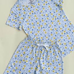 TWIN BIRDS Girls Printed Cotton T-shirt with Shorts-image-56