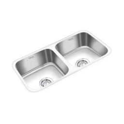 Hindware Imperio UM 31x18x8 Inch SS Double Bowl Kitchen Sink-image-5