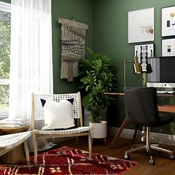 Sapana Carpet-Mats Maroon & Beige Abstract Printed Floor Runner image 1