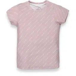 Kiddopanti Kids Dusty Pink Printed T-Shirt-picture-48
