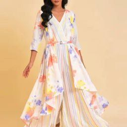 W Off-White Printed Maxi Jumpsuit-picture-31