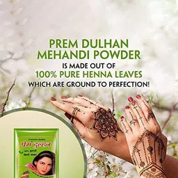 Prem Dulhan 100% Natural Henna Mehendi Powder - 1Kg - Natural Brown image 2