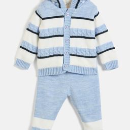 JWAAQ Kids Striped Long Sleeves Sweatshirt With Joggers-image-87