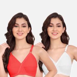FIMS: Fashion is my Style White & Red Everyday Bras - Pack Of 2-picture-17