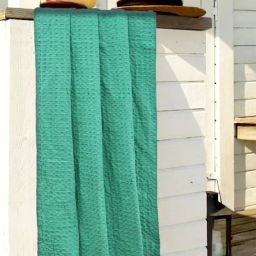Bianca Love Organic Mint Organic Cotton Honeycomb Soft Waffle Bath Towel-image-8