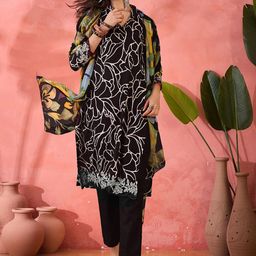 SHADOW & SAINING Floral Printed Unstitched Dress Material-image-11