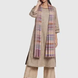 Fabindia Multicolored Striped Shawl-image-86
