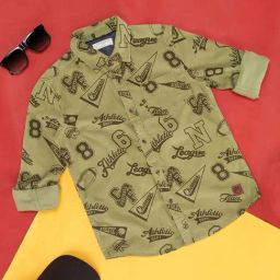 Pantaloons Junior Olive Printed Full Sleeves Shirt-image-16