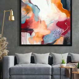 999Store Printed Multicolor Canvas Wall Art-image-73