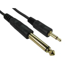 RS PRO Male 6.35 mm Mono Jack to Male 3.5 mm Mono Jack Aux Cable, Black, 1m, 2368987-picture-22