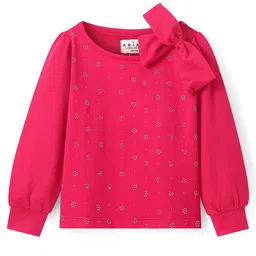 ARIAS By LARA DUTTA Embellished Print Cotton Top-image-23