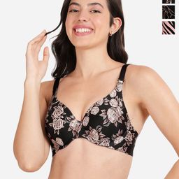 shyaway Floral Bra Medium Coverage Underwired Lightly Padded-16