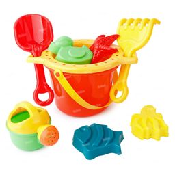 Fiddlerz Sand Game Castle Building Beach Toy Set for Kids Summer Fun Playset & Gardening Tools & Bucket - Multicolour-image-99