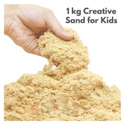 BitFeex Creative Sand for Kids Natural Kinetic Sand Activity Play -1 Kg-11