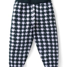 Babyhug Full Length Fleece and Woolen Lounge Pant Abstract Design - Olive-picture-27