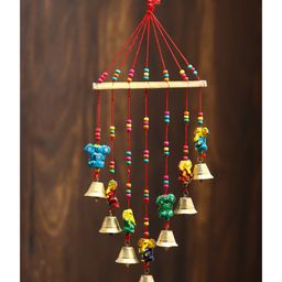 eCraftIndia Handcrafted Decorative Lord Ganesha Wall/Door/Window Hanging Bells-image-89