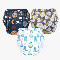 Chinmay Kids Baby Panty Boys and Girls Reusable Washable Printed Panty Pack of 3-image-76
